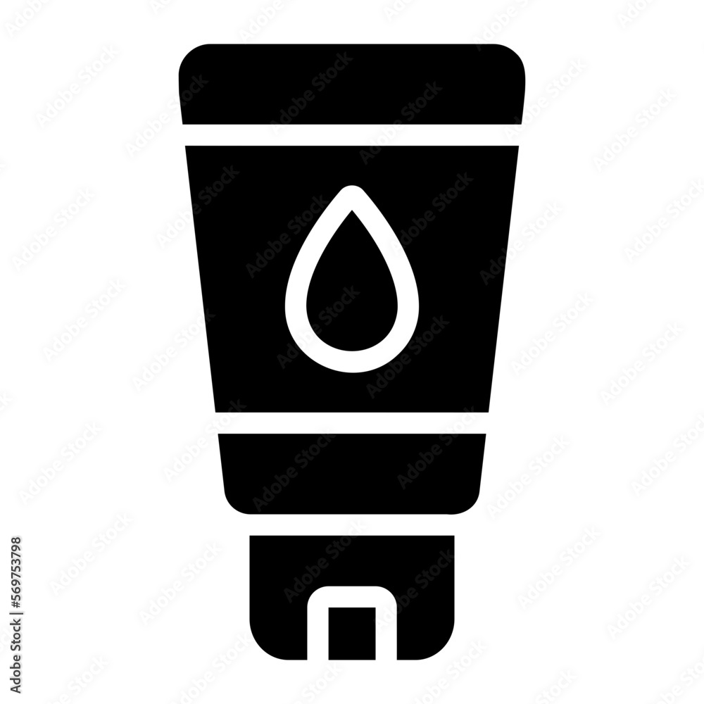 hand cream glyph icon