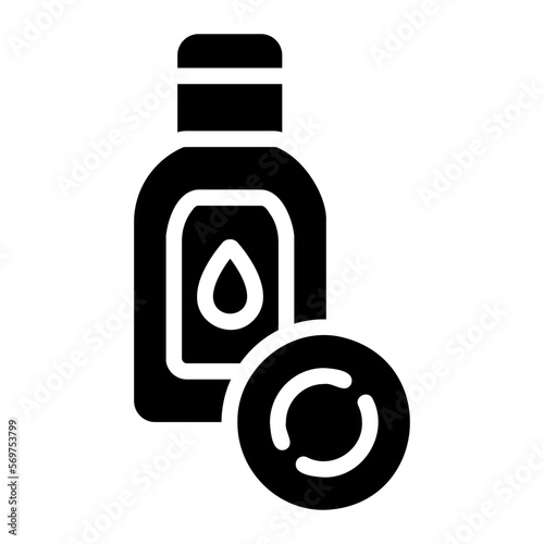 makeup remover glyph icon