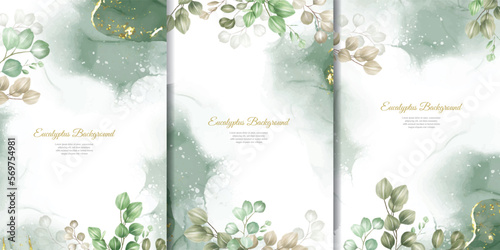 hand painted watercolor floral background collection