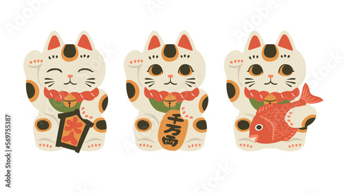 手描きの招き猫