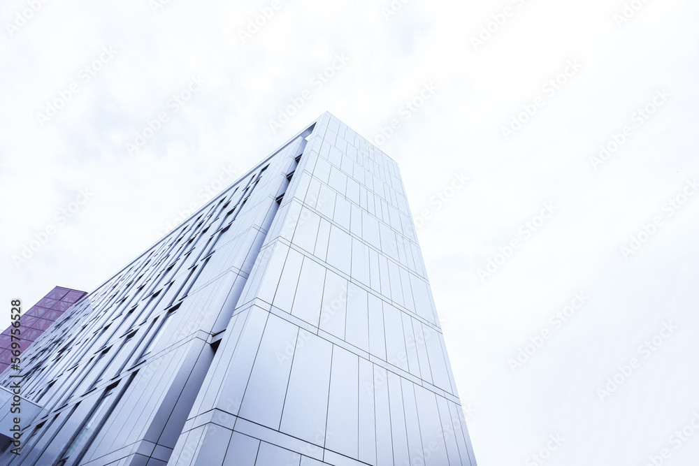 tall building against a clear sky. close-up. tall building against a clear sky. close-up.