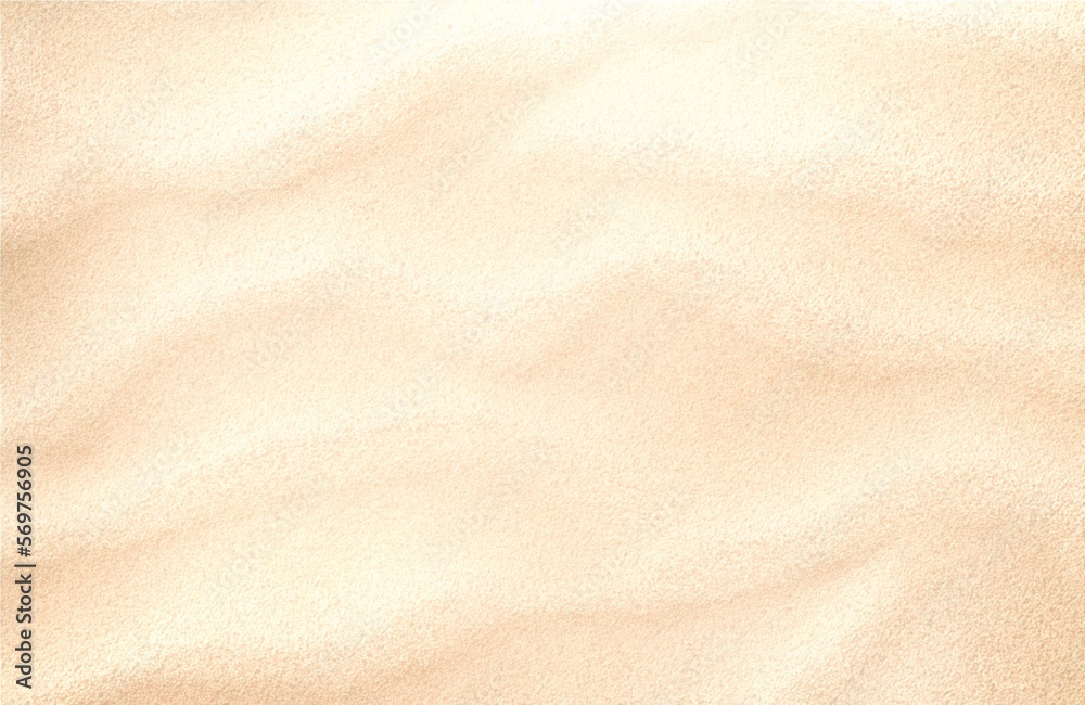 Blurred abstract graphic design of sand textured background with light brown beige tone summer lighting.