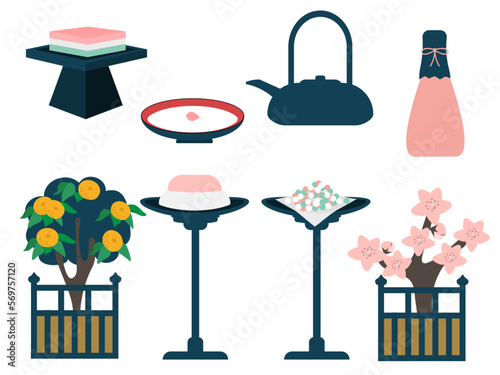 ひな祭りのアイテム