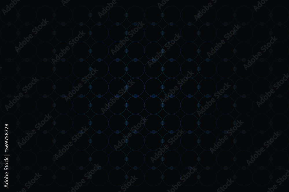 Circle pattern background design with soft lighting into black color. Circle pattern background design with soft lighting into black color.