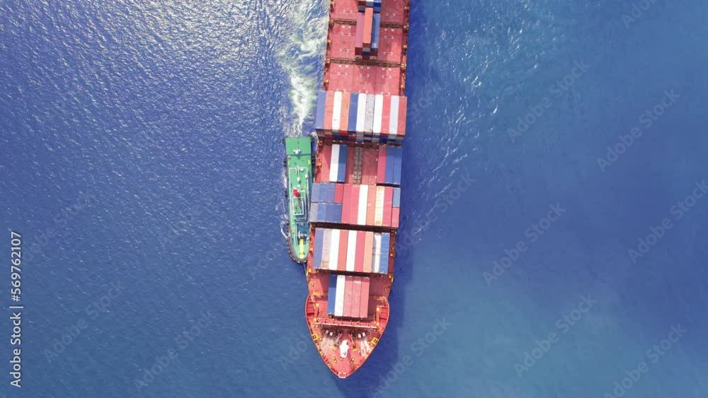 high angle view of the shipping system transport containers by cargo ships, international transport, export-import business, logistics high angle view of the shipping system transport containers by cargo ships, international transport, export-import business, logistics