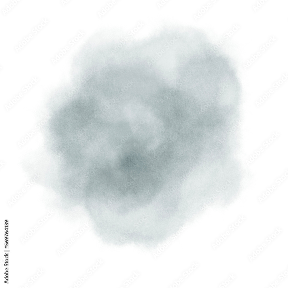 Stylized grey abstract brush