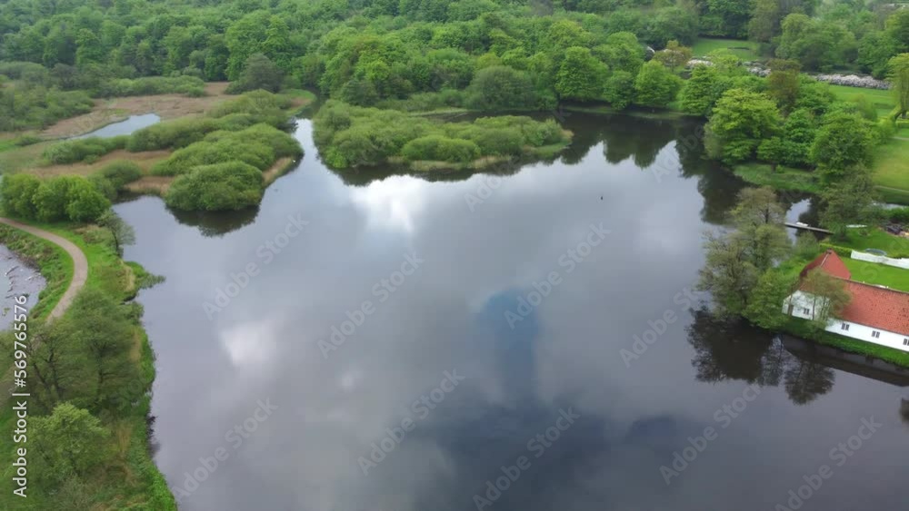 Arial: Lake in the beautyfull Nature af danmark. Arial: Lake in the beautyfull Nature af danmark.