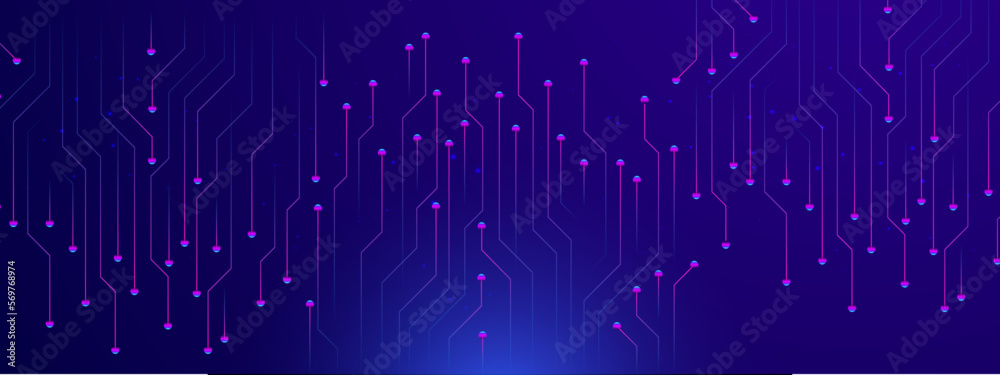 Abstract blue technology, business or science background