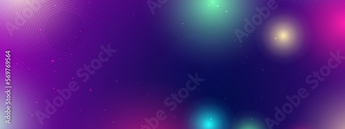 Vector Abstract futuristic circuit board and mesh line, Illustration high computer and Communication technology on blue color background. High tech digital technology, global social media concept