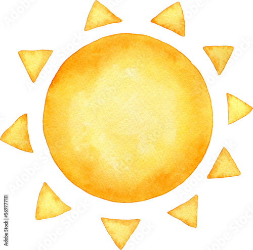 可愛い太陽のイラスト