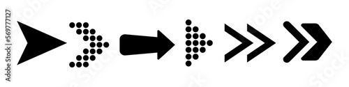 Arrows vector icons set