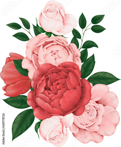 bouquet of pink rose