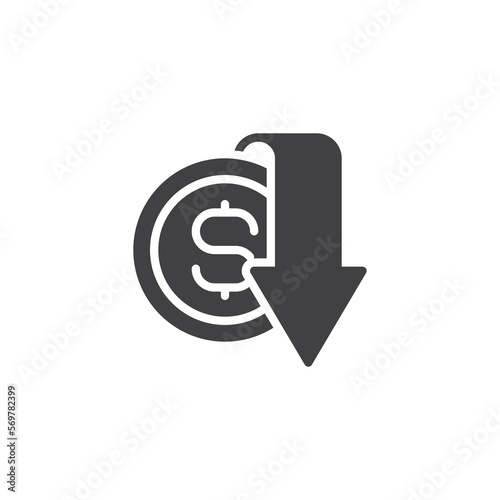 Cash back service vector icon