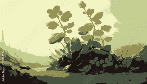 plantation abstract plant background illustration vector graphic