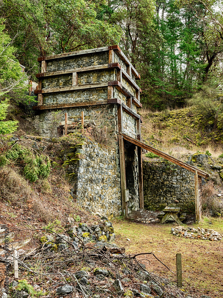 Lime Kiln With Rock Pile