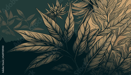 plantation abstract plant background illustration vector graphic