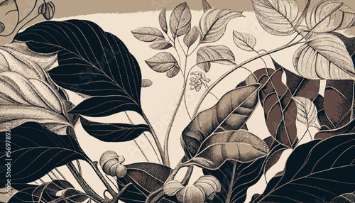 plantation abstract plant background illustration vector graphic