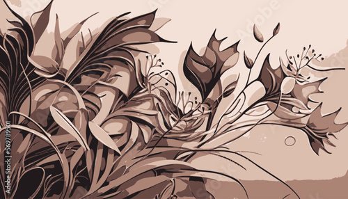 plantation abstract plant background illustration vector graphic