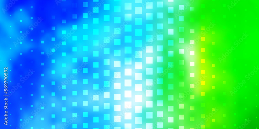 Light Blue, Green vector template in rectangles.