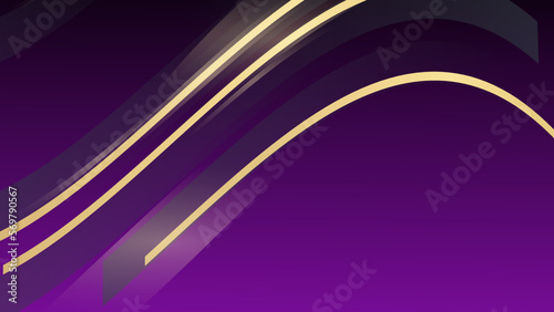 Abstract dark purple gradient futuristic background with diagonal stripe lines and glowing lines. Modern and simple banner design.