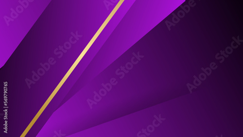 Modern and simple banner design. Abstract design with geometric shapes trendy purple gradient. Can use for business presentation, poster, template.