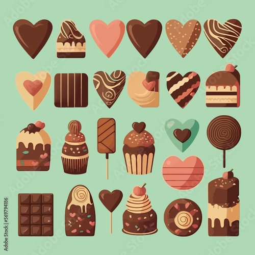 Hands draw Love valentines stickers vectors for lovers . Vector illustration