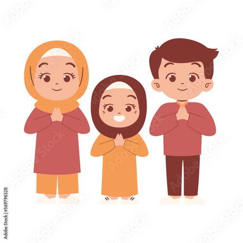 Family greeting for ramadan