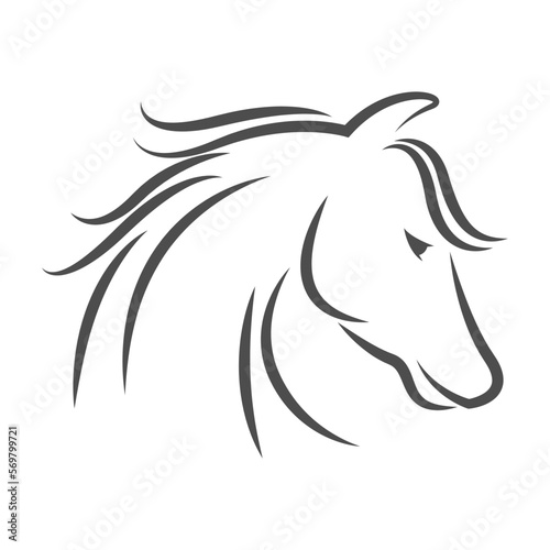 Horse logo icon design