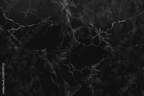 Black marble texture background. Abstract Marble granite and ceramic pattern. Generated AI. © vectoraja