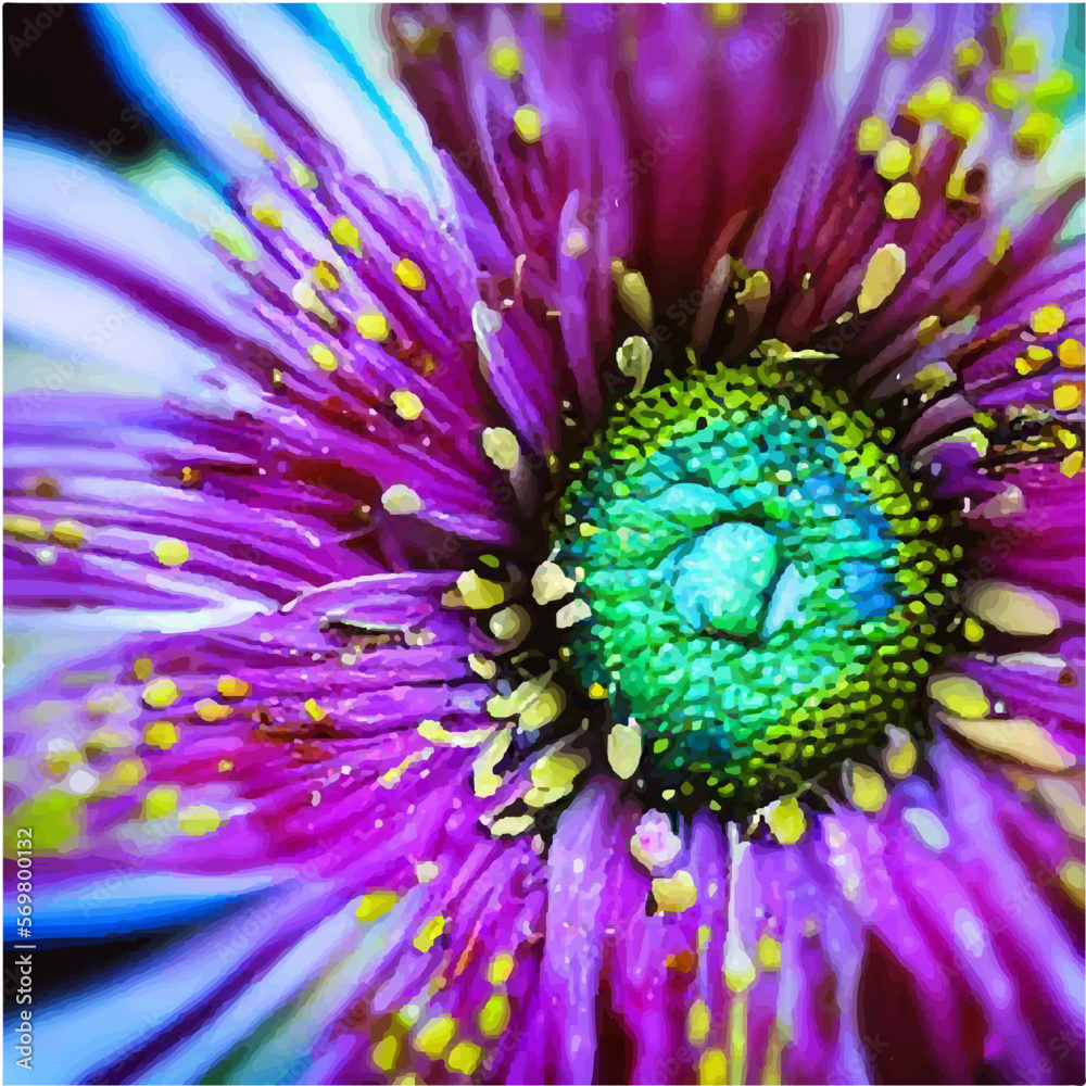 Obraz premium purple flower close up view