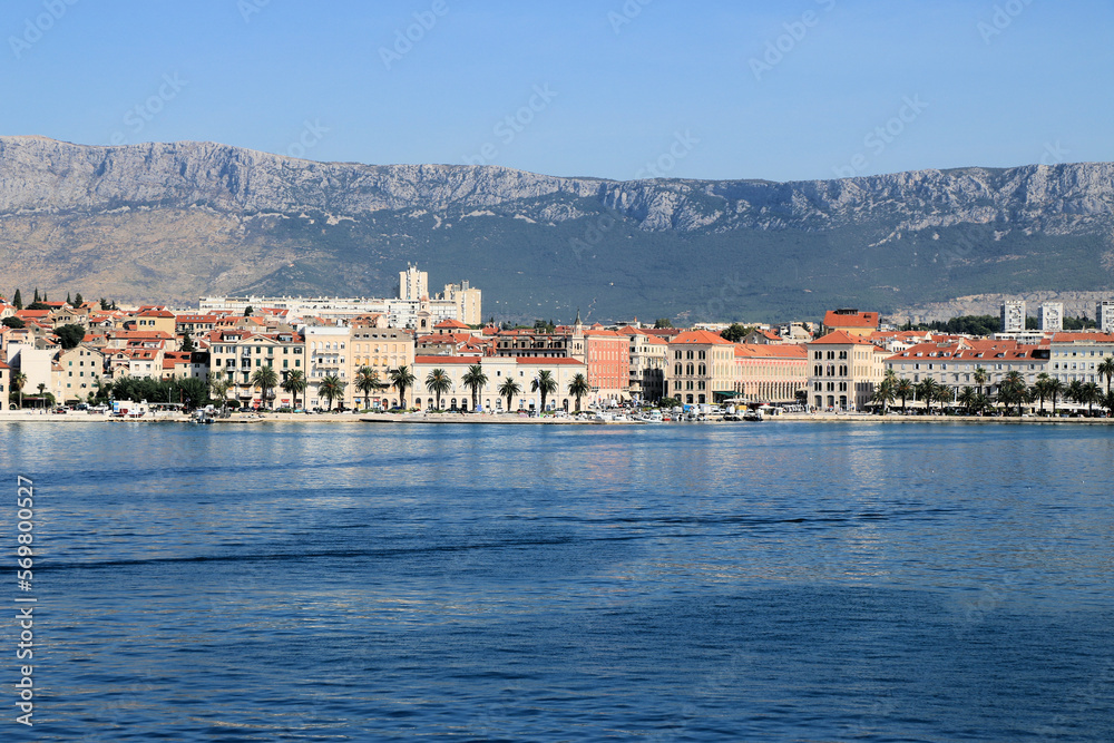 view taken from the boat, Split, Croatie