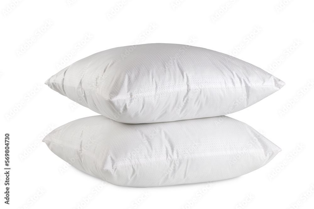 sleep pillows with cotton cover, isolate on a transparent background sleep pillows with cotton cover, isolate on a transparent background