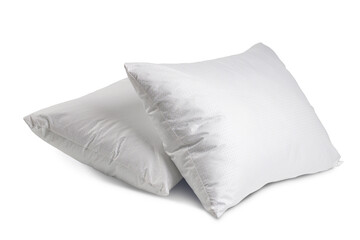 sleep pillows with cotton cover, isolate on a transparent background