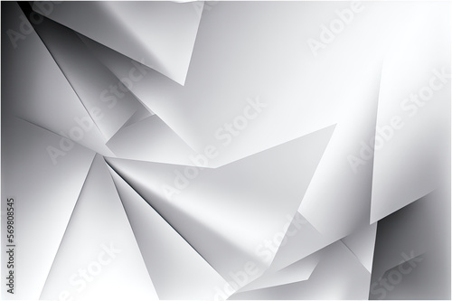 Abstract Geometric White and Gray Color Background