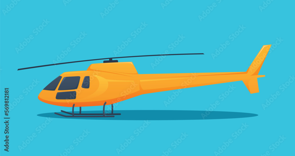 helicopter aircraft vehicle isolated vector illustration	
