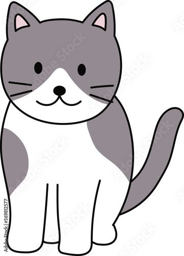座っている猫2