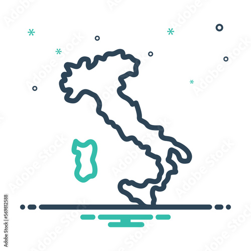 Mix icon for italy