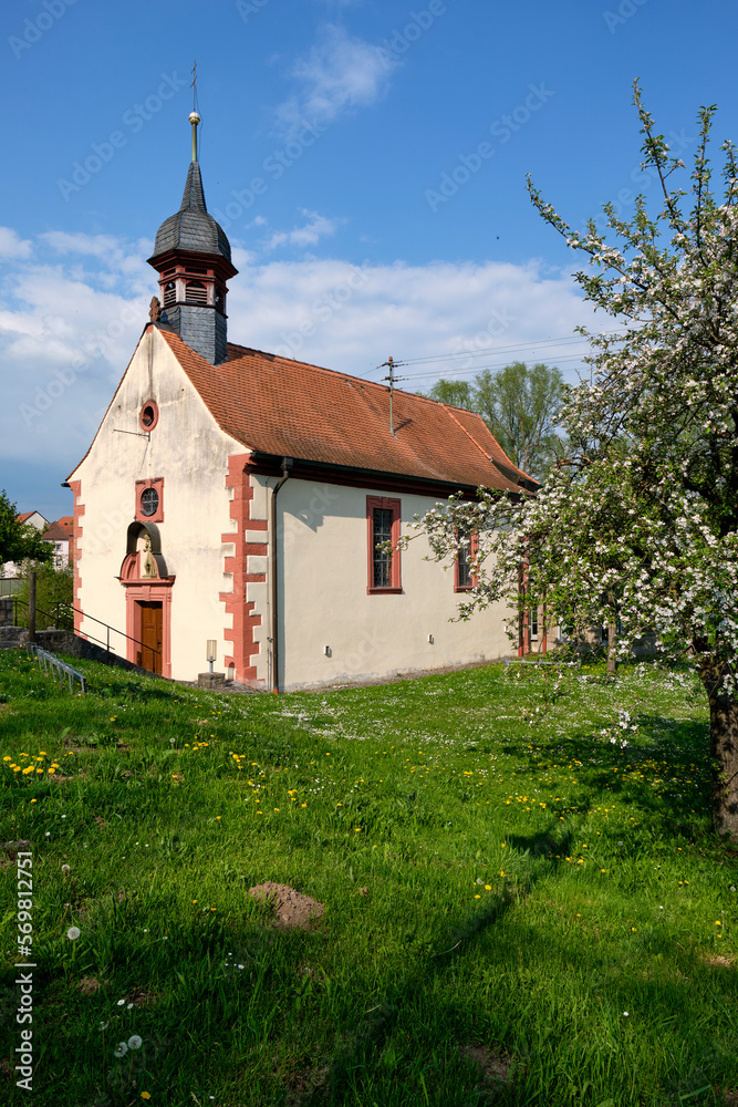 Sankt Vituskapelle in Eußenheim, Landkreis Main-Spessart, Unterfranken, Bayern, Deutschland