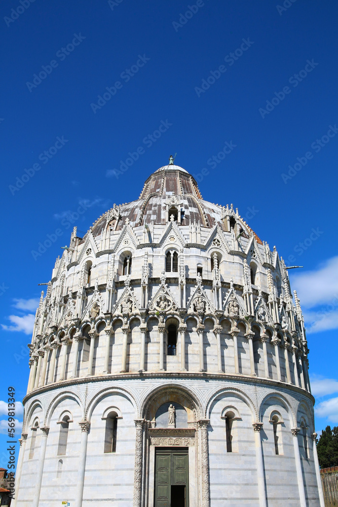 Baptistery in Pisa is the baptistery of the cathedral in Pisa