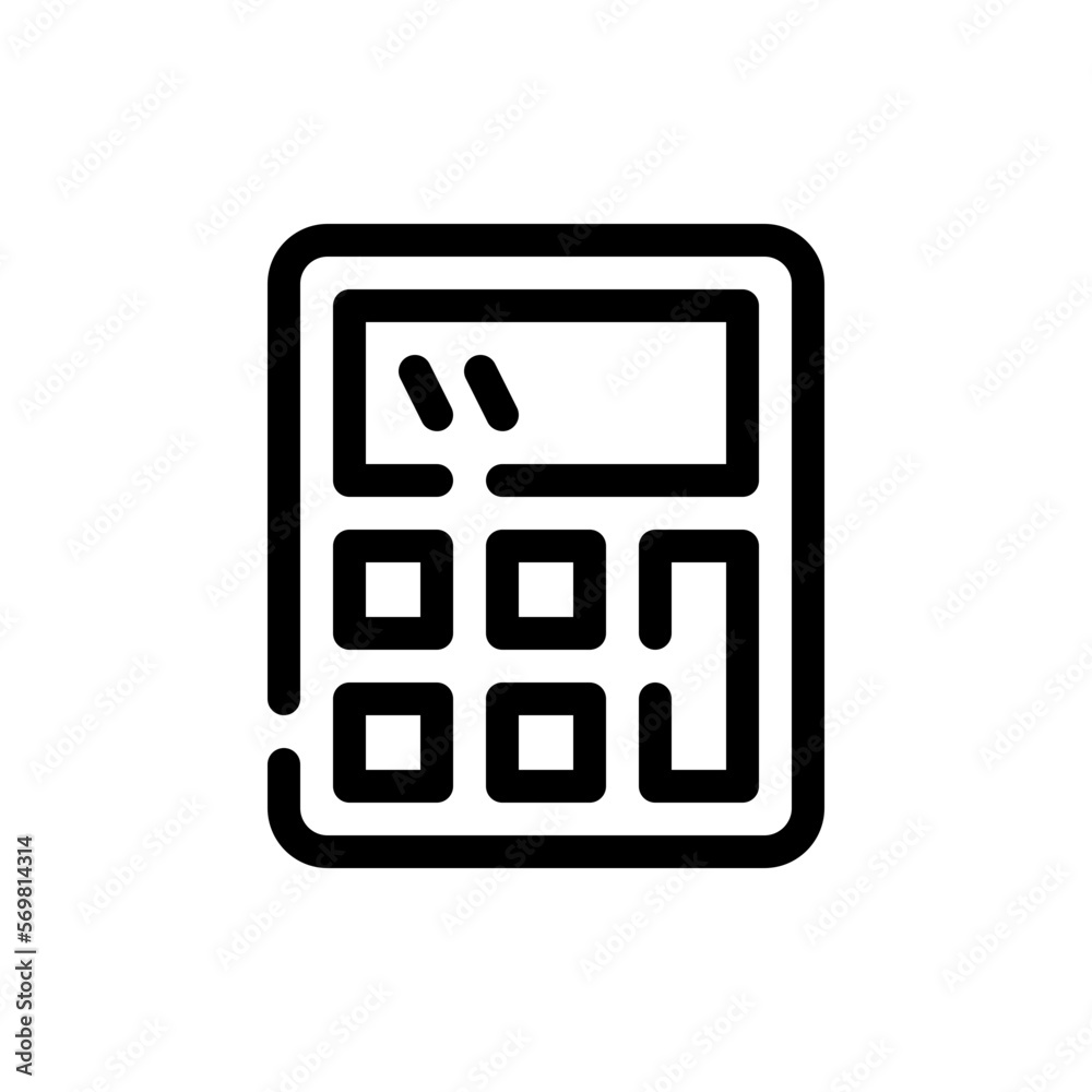 calculator line icon calculator line icon