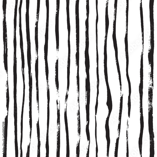 Abstract seamless black and white textile design