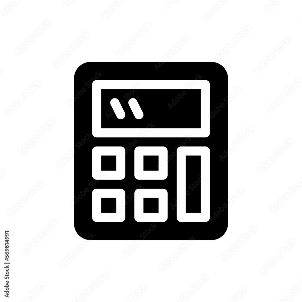 calculator glyph icon calculator glyph icon