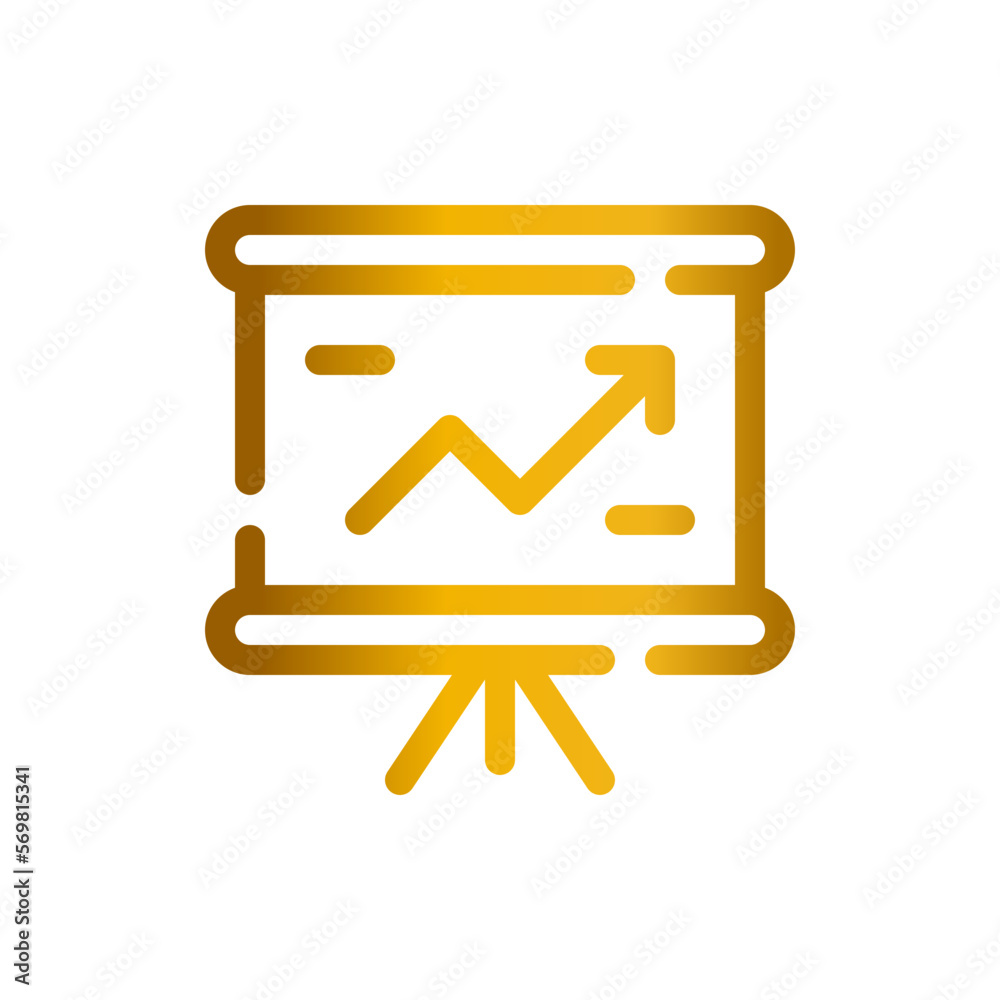 presentation gradient icon presentation gradient icon