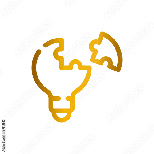 problem solving gradient icon