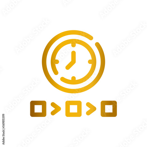 timing gradient icon