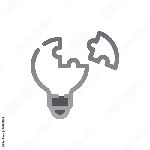 problem solving two tone gradient icon