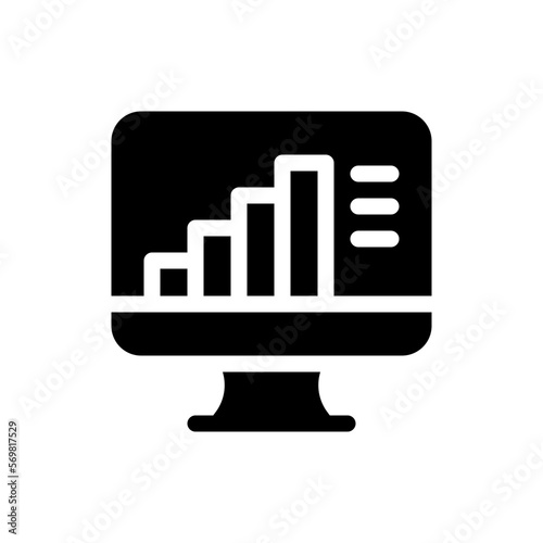 statistics glyph icon