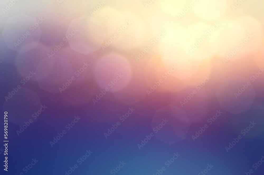 Twilight sky airy defocus background with bokeh lights. Pink light on deep blue backdrop. Twilight sky airy defocus background with bokeh lights. Pink light on deep blue backdrop.