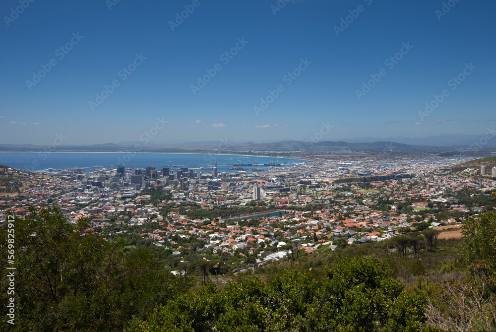 Aerial view of cityscape, Cape Town, Western Cape Province, South Africa Aerial view of cityscape, Cape Town, Western Cape Province, South Africa