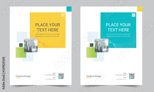 Cover design for annual report and business catalog, magazine, flyer or booklet. Brochure template layout. A4 cover vector EPS-10